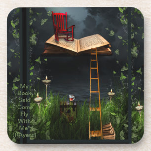 "Mi Libro Dijo Ven Vuela Conmigo" Posavasos de Art