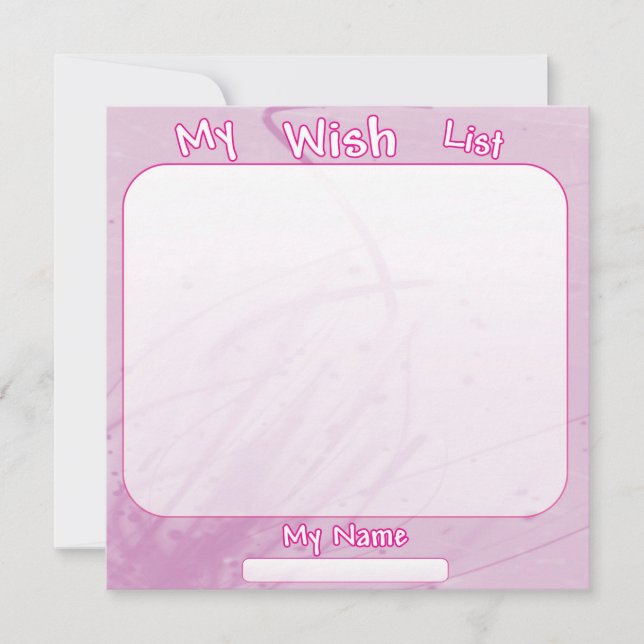 Mi lista de deseos - 525x525 - rosa (Anverso)