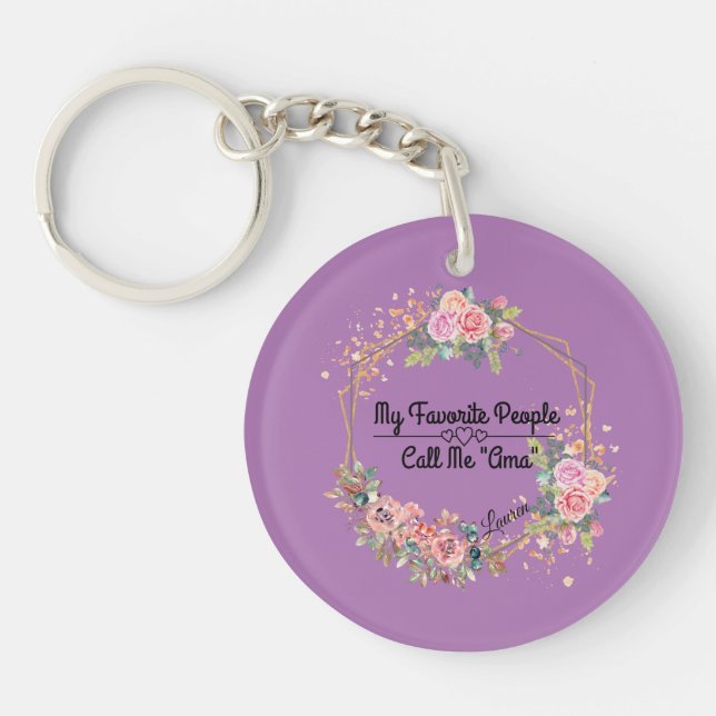 Mi llavero personalizado favorito de Call Me (Frente)