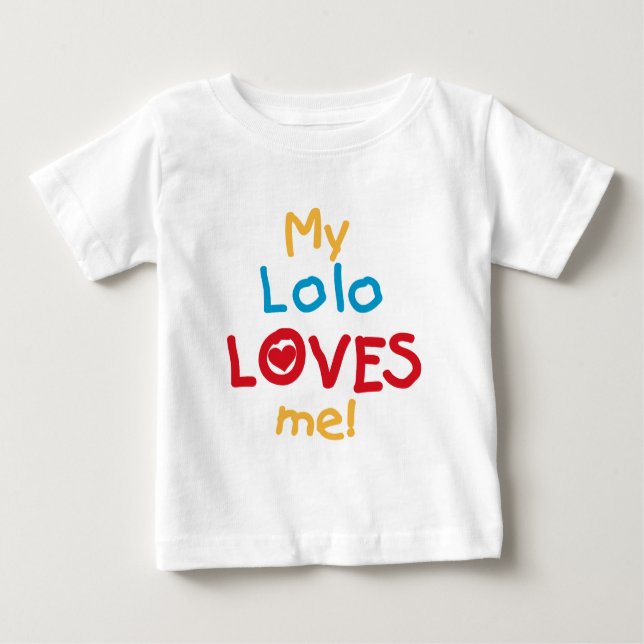 Mi Lolo me ama camisetas y regalos (Anverso)