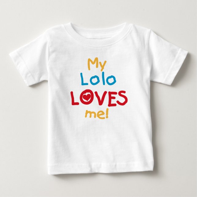 Mi Lolo me ama camisetas y regalos (Anverso)
