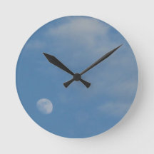 Mi luna de día - Reloj de pared de media vuelta