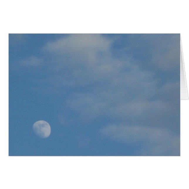 Mi luna de día - Tarjeta de felicitación panorámic (Anverso (Horizontal))