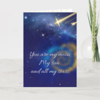 mi luna mi sol y todas mis estrellas tarjeta de sa