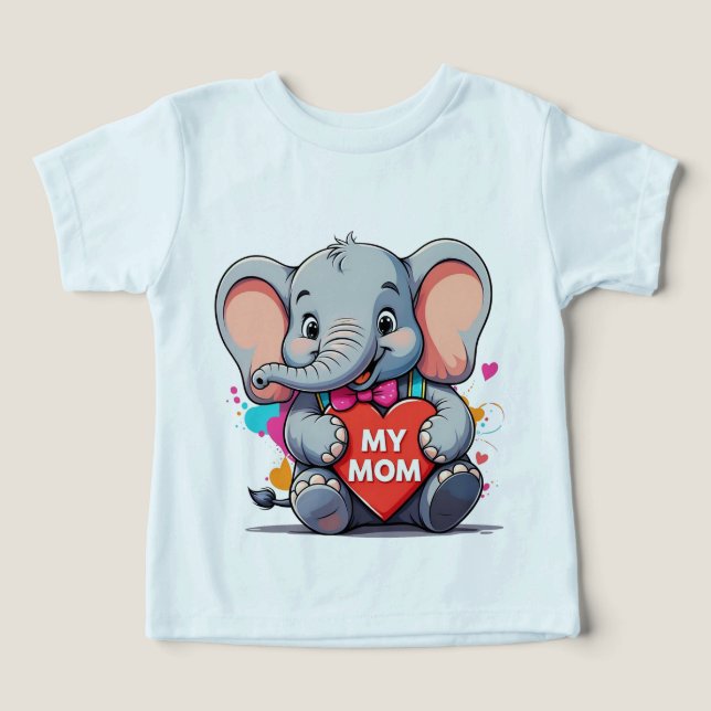 mi madre - Día de la Madre - elefante (Diseño delantero )