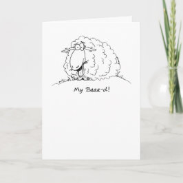 Mi mala tarjeta de cumpleaños de oveja Personaliza
