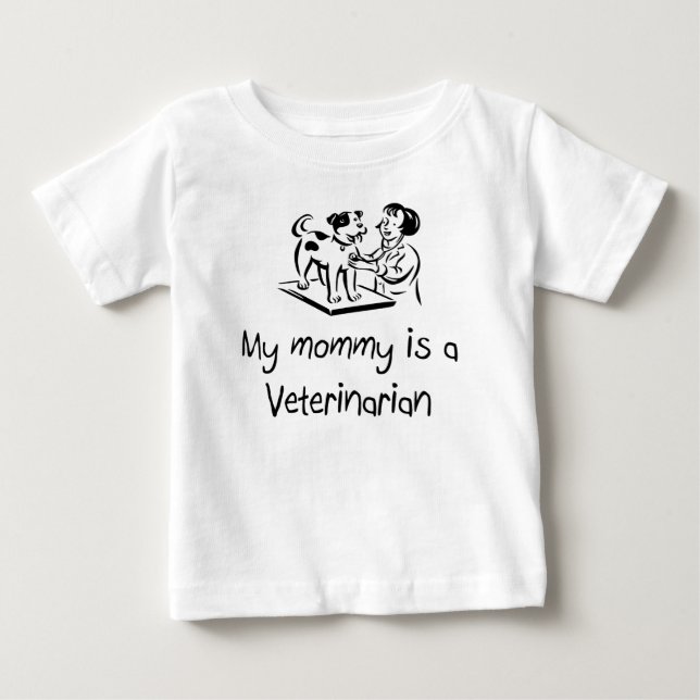 Mi mamá es una camiseta infantil veterinaria (Anverso)
