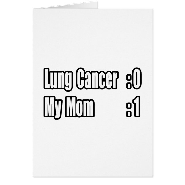 Mi mamá golpea al cáncer de pulmón (tabla de puntu (Frente)
