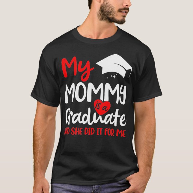 Mi Mamá Lo Hizo Graduando Camisa Para Niños Gradua (Anverso)