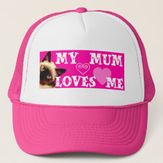 MI MAMÁ ME AMA - GORRA ROSADO CON EL CAT
