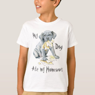 Mi Mastino Se Comía Mi Camiseta Doméstica