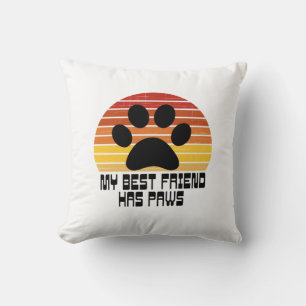 Mi Mejor Amigo Tiene Patas Almohada Decorativa