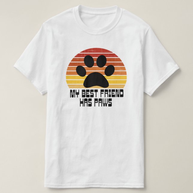 Mi mejor amigo tiene una camiseta con patas (Diseño del anverso)