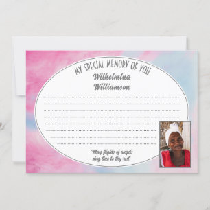 MI MEMORIA ESPECIAL DE USTED Foto Tarjeta De Condo