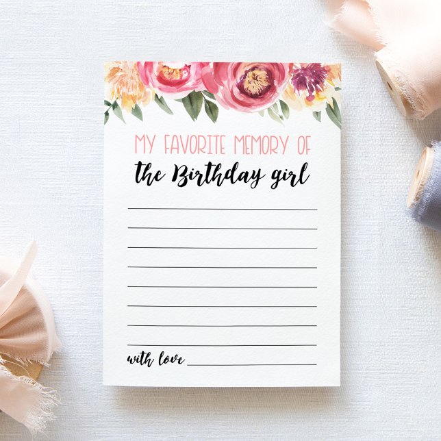 Mi Memoria Favorita De La Tarjeta Chica De Cumplea (Subido por el creador)