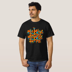 Mi Mente Spray Camiseta de Streetwear Urbano de Hi