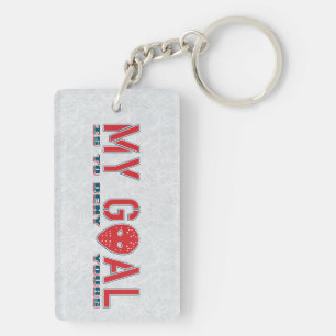 Mi meta, llavero de la máscara del portero del