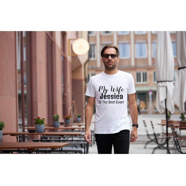 Mi Mujer Es La Mejor Camiseta Personalizada De La  (Subido por el creador)