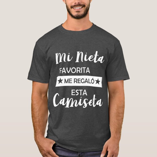 Mi Nieta Favorita Me Regalo Esta Camiseta Funny (Anverso)