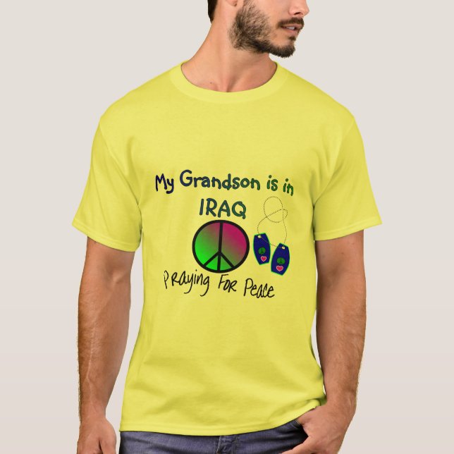 Mi nieto está en las camisetas de IRAQ (Anverso)
