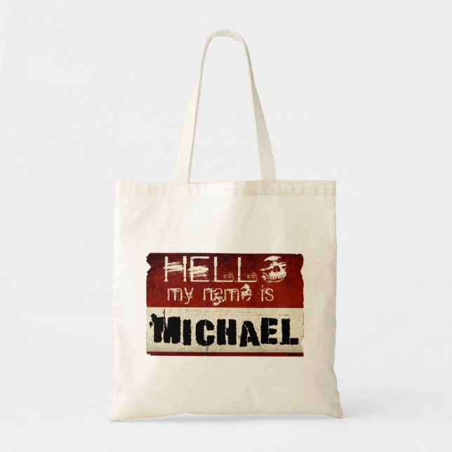 Mi nombre es bolsos de Michael (Frente)