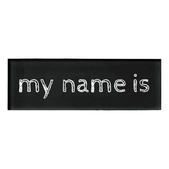 mi nombre es Etiqueta de nombre (Anverso)