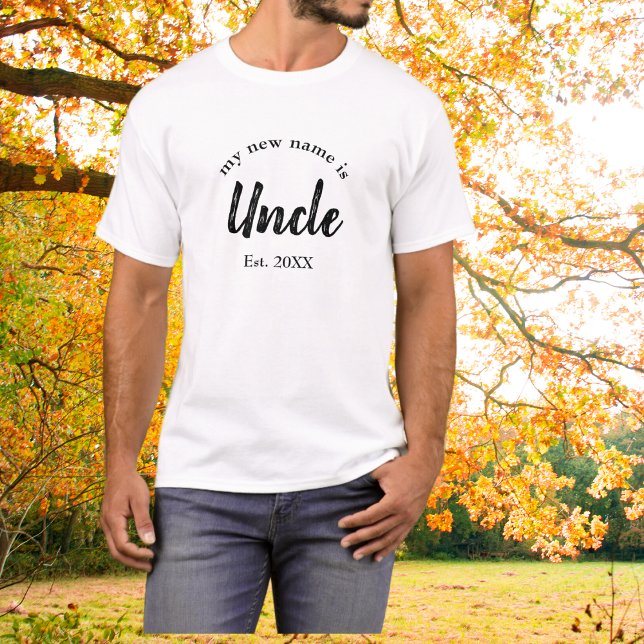 Mi nombre nuevo es tío nuevo tío camiseta (Subido por el creador)