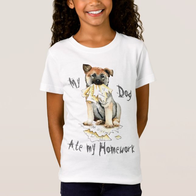 Mi noruego Elkhound comió mi camiseta de trabajo d (Anverso)