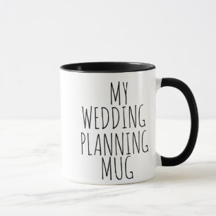 MI NOVIA DE LA TAZA DEL PLANEAMIENTO DE LA BODA