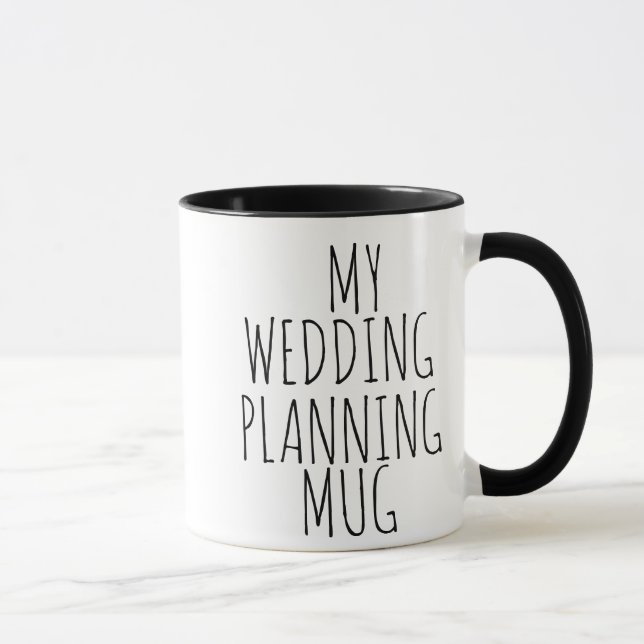 MI NOVIA DE LA TAZA DEL PLANEAMIENTO DE LA BODA (Derecha)
