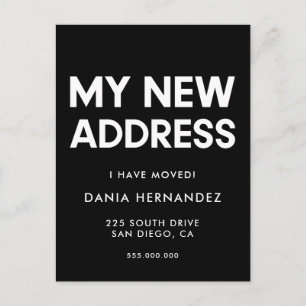 Mi nueva dirección invitación de movimiento Minima