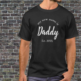 Mi nuevo nombre es papá nuevo papá con camiseta ne