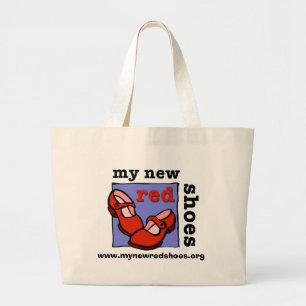 Mi nuevo rojo calza la bolsa de asas