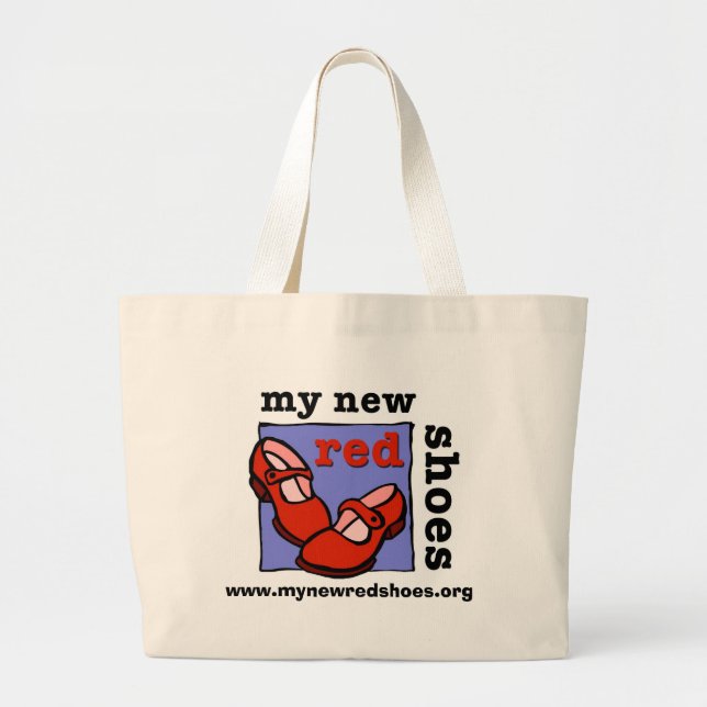 Mi nuevo rojo calza la bolsa de asas (Frente)