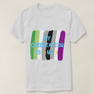 "Mi orientación no es" Aromántica camiseta del org