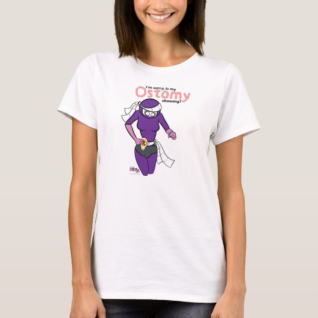 ¿Mi ostomy está mostrando? Camiseta (Anverso)
