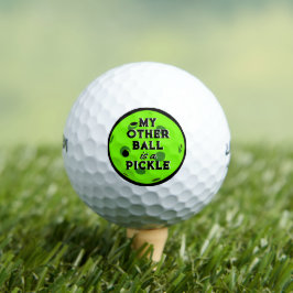 Mi Otra Pelota Es Un Balón Verde De Golfer.