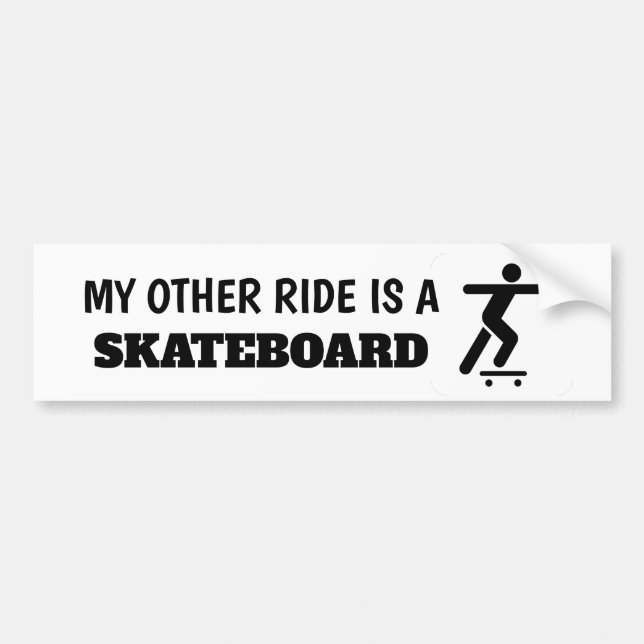 Mi otra travesía es un Pegatina de skateboard (Frente)