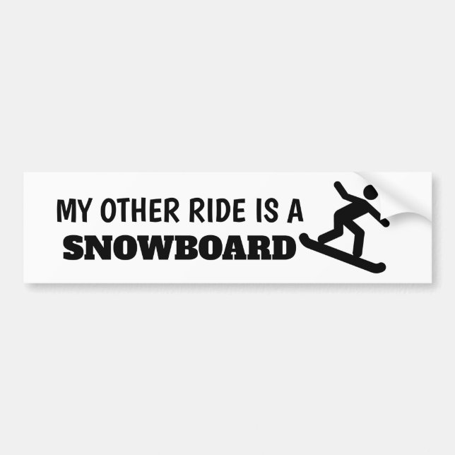 Mi otra travesía es un Pegatina de snowboard (Frente)