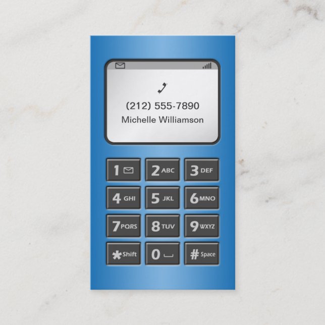 Mi otro teléfono - tarjetas de visita personales (Anverso)