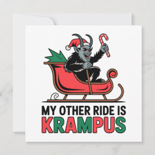 Mi otro vehículo es el trineo de Krampus Krampus