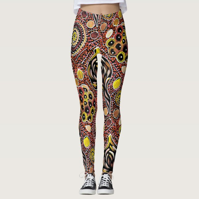Mi país por la diseñadora Belinda Golder Leggings (Anverso)