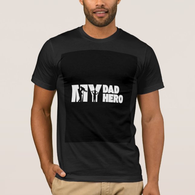 Mi papá camiseta diseño héroe  (Anverso)
