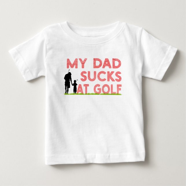 mi papá chupa en camiseta de golf (Anverso)