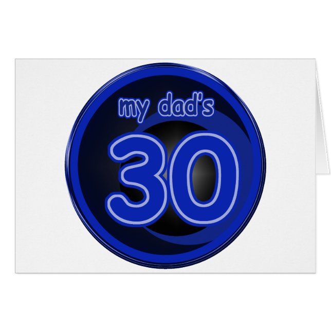 Mi papá es 30 (Anverso (Horizontal))