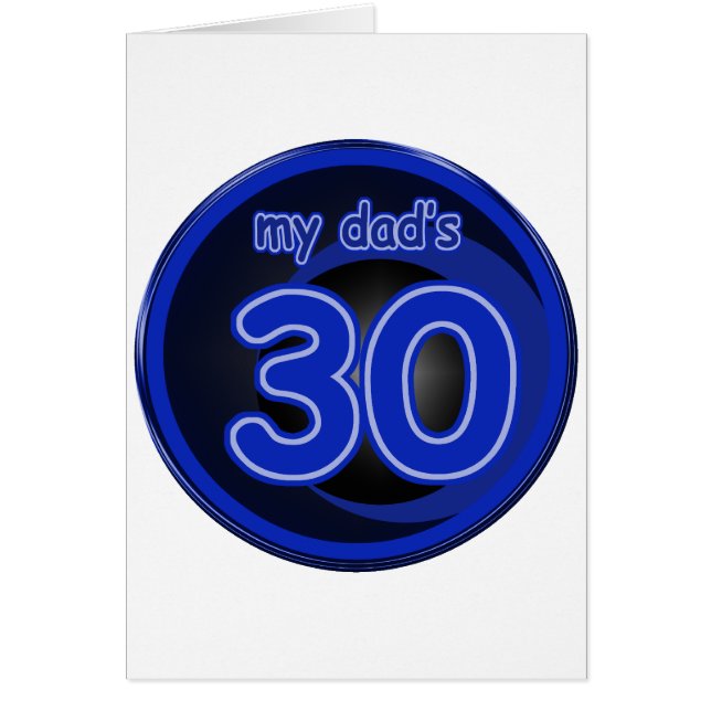 Mi papá es 30 (Frente)