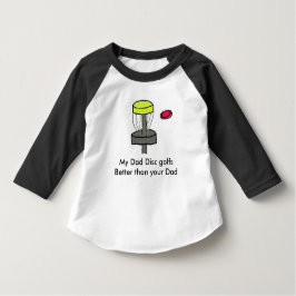 Mi papá es mejor camiseta de golf en disco