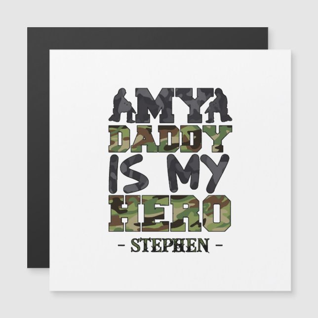 Mi papá es mi héroe - Cartas de camuflaje (Anverso/Reverso)