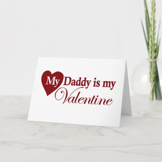 Mi papá es mi tarjeta del día de San Valentín (Anverso)