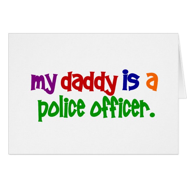 Mi papá es oficial de policía 1 (primario) (Anverso (Horizontal))